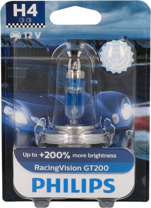 Actual product image Philips Halogen bulb headlight lamp H4 Racing GT200 (H4)