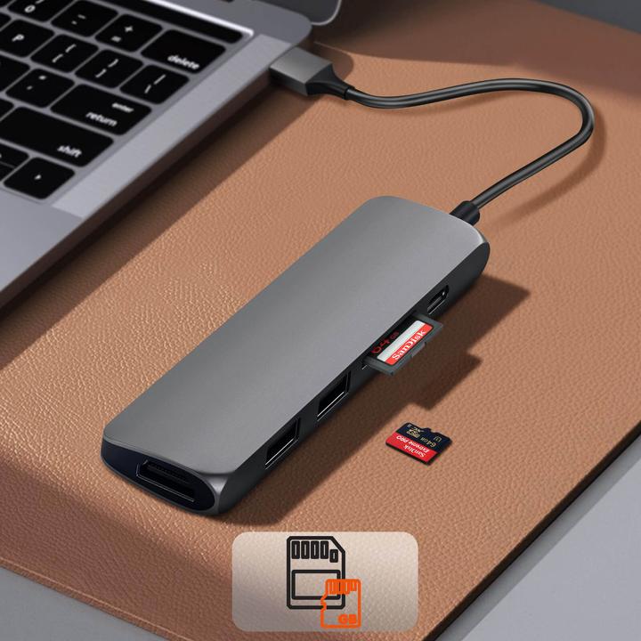 Actual product image Satechi ST-SCMA2M (USB-C, 6 Ports)