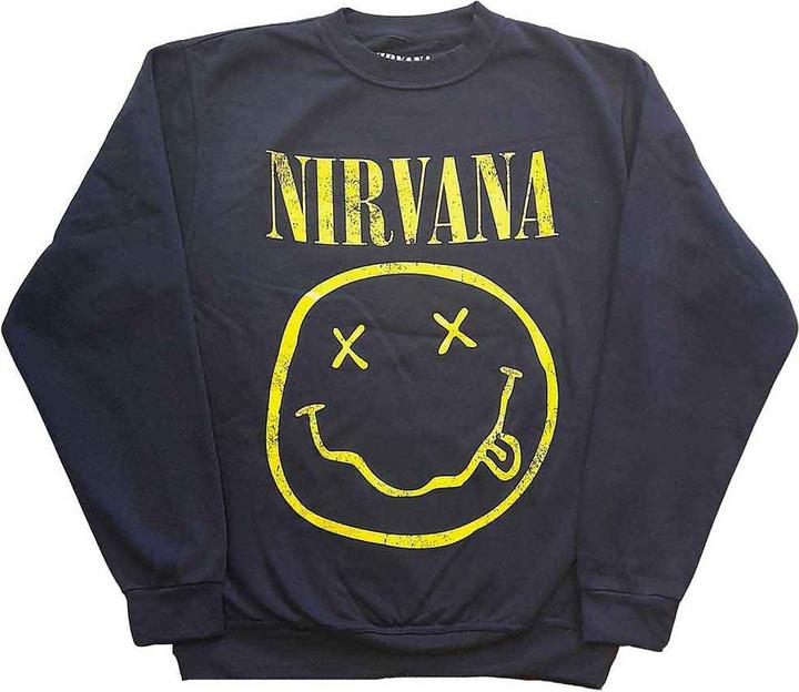 Actual product image Nirvana Yellow Smiling Face (Sweater) (S)
