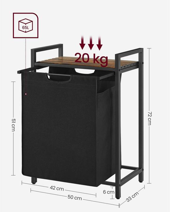Actual product image Vasagle Laundry (65 l)