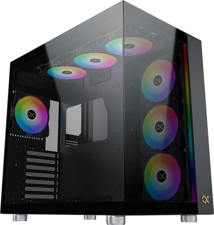Image du produit Xigmatek Boitier Moyen Tour E-ATX Aqua Ultra RGB avec panneaux vitrés (Noir)