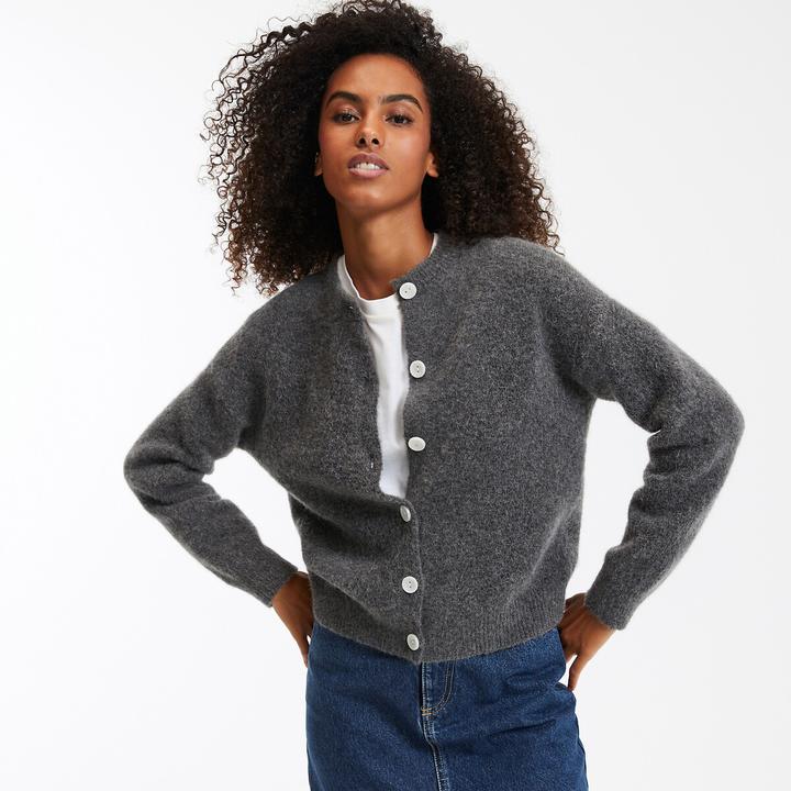 Actual product image La Redoute Collections Cardigan mit rundem Ausschnitt (XL)