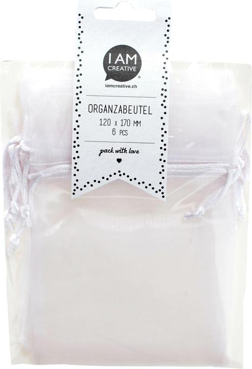 I Am Creative Sac en organza (Sachet en organza, 6 x)