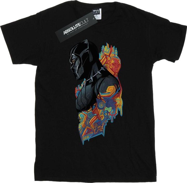 Jungen Black Panther Profil TShirt