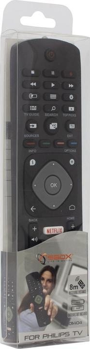 Actual product image Sbox RC-01404 Remote Control for Philips TVs (Device-specific remote control)
