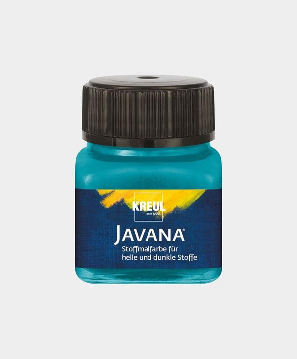 Produktbild Kreul Javana Stoffmalfarbe für helle und dunkle Stoffe, 20 ml (Türkis, 20 ml)