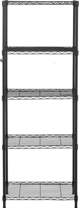Actual product image Royal Catering Metallregal Steckregal Haushaltsregal Standregal 55x45x150 cm 150 kg schwarz