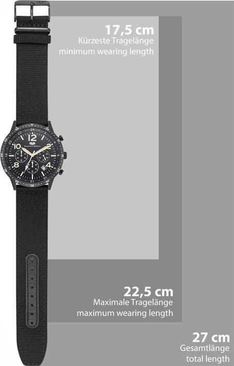 Image du produit Hommes Chronographe Flight Captain Nylon Vert - 34128 (Chronographe, 43.80 mm)