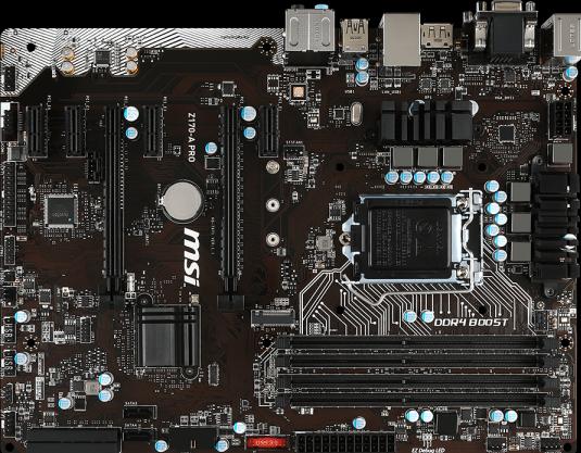 Actual product image MSI Z170-A Pro (LGA 1151, Intel Z170, ATX)