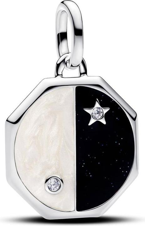 Pandora Medallions Yin & Yang Dangle Charm (Silber 925)