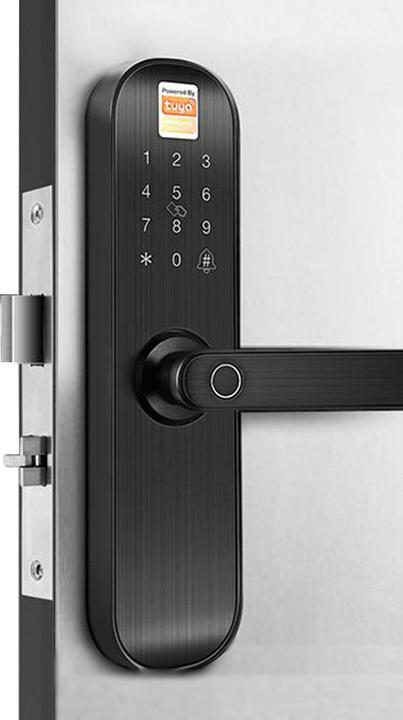 Actual product image PNI Yala Smart Hotel Access SafeHome PTY500BR WiFi, right, access with fingerprint, code, card (Fingerprint, Key card, Key)