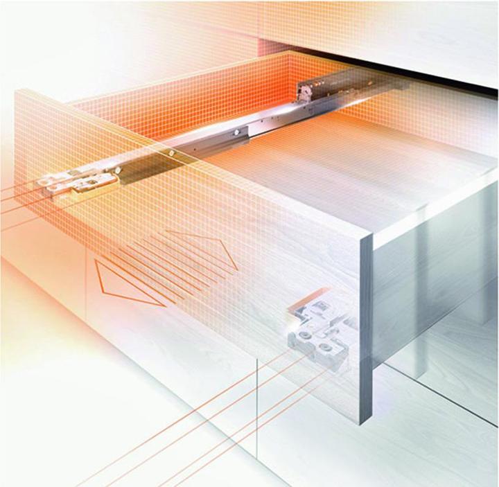 Image du produit Blum Roulements à double extension MOVENTO 760H/766H, TIP-ON