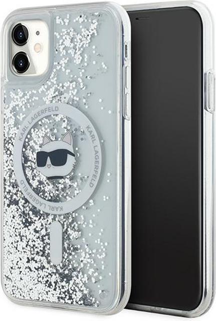 Produktbild Karl Lagerfeld KLHMN61LGCHSGH iPhone 11 / Xr 6.1" hardcase transparent Liquid Glitter Choupette Head (Apple iPhone 11, Apple iPhone XR)