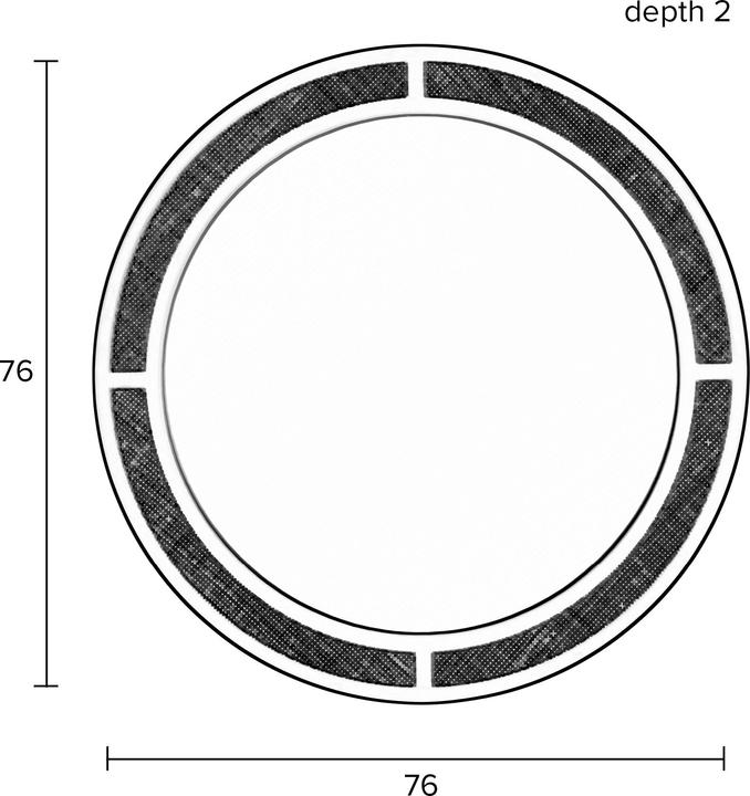 Actual product image White Label Living Aida (76 x 76 cm)
