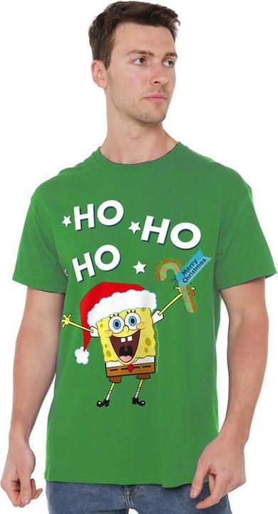 Produktbild Spongebob Squarepants Ho Ho Ho Merry Christmas! TShirt (4XL)