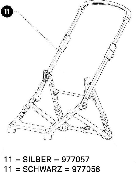 Actual product image Thule Frame (chassis) silver for SLEEK