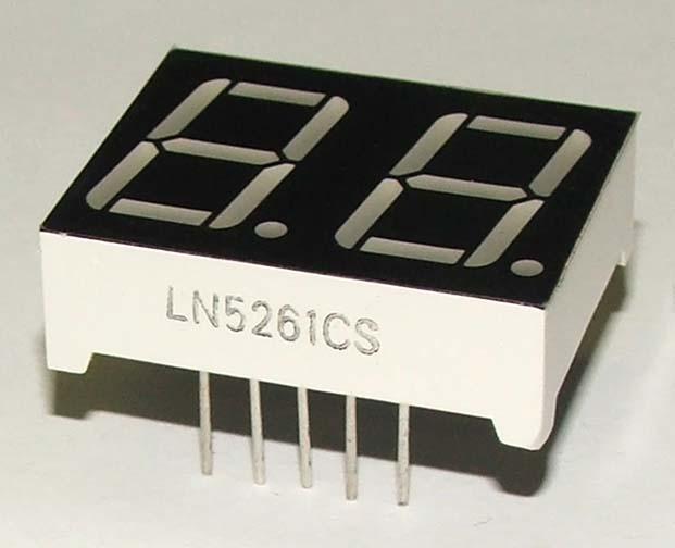Image du produit OEM Affichage 7 segments Red Com. Cathode 2 caractères 14mm (Kit électronique)