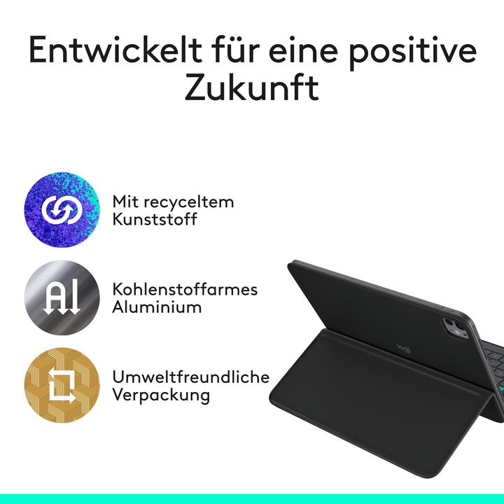 Produktbild Logitech Flip Folio (DE, iPad Air 11 2025, iPad Air 2022 (5. Gen), iPad Pro 11 2024 (M4))