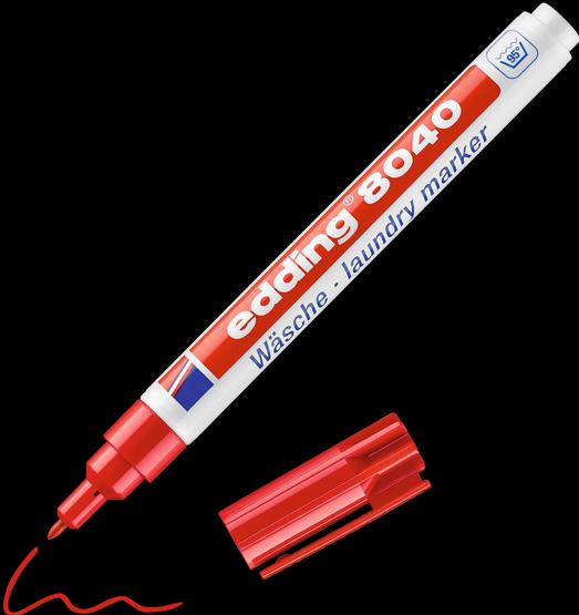 Actual product image Edding Laundry marker (Red, White, 1 mm, 1 x)