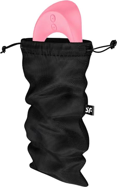 Satisfyer Treasure Bags | Soft and Washable Material | Discreet Storage, Colour:Black, Size:M