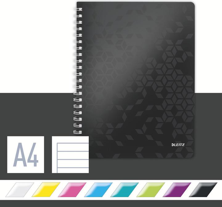 Image du produit Leitz Wow (A4, À rayures, Couverture souple)
