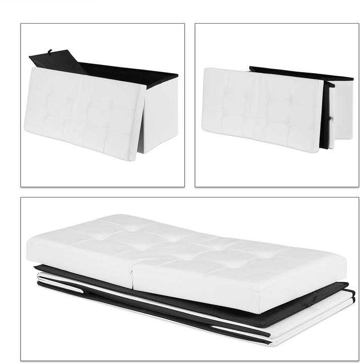 Image du produit Relaxdays Banquette, espace de rangement (75 cm)