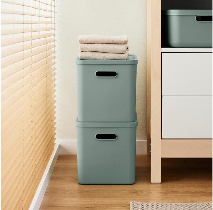 Actual product image Rotho Babydesign Spielzeugbox KAYO L Sage Green