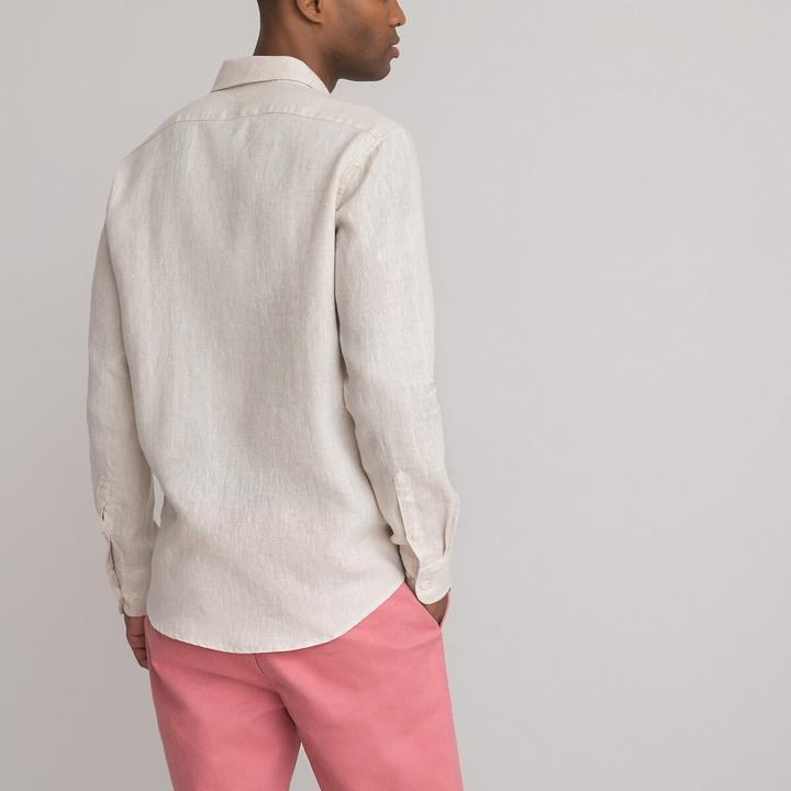 Produktbild La Redoute Collections Gerades Leinenhemd Signature mit langen Ärmeln (XXL)