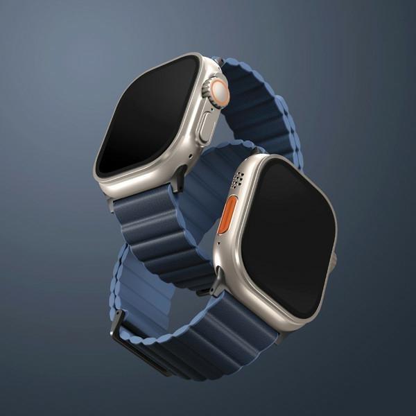 Actual product image Uniq pasek Revix Premium Apple Watch Series 1/2/3/4/5/6/7/8/SE/SE2/Ultra 42/44/45/49mm Edition Rever (ecological leather, Plastic, Silicon)
