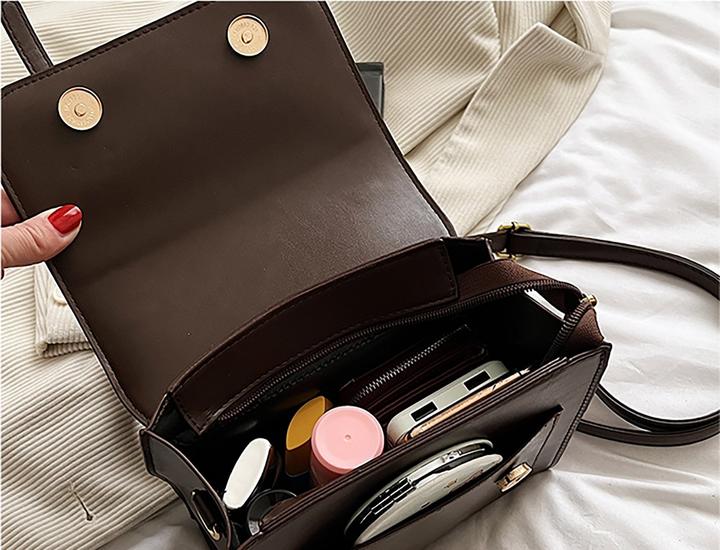 Actual product image Only-Bags.Store Vegan leather 3-way backpack, satchel, chocolate backpack satchel, 3-way backpack