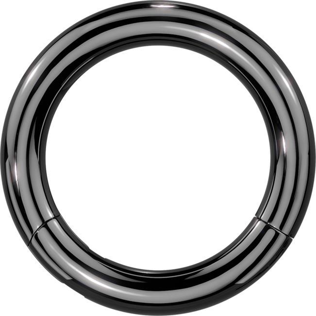 Produktbild Star Piercing Segmentring klappbar schwarz (Titan G23, ohne Messing)
