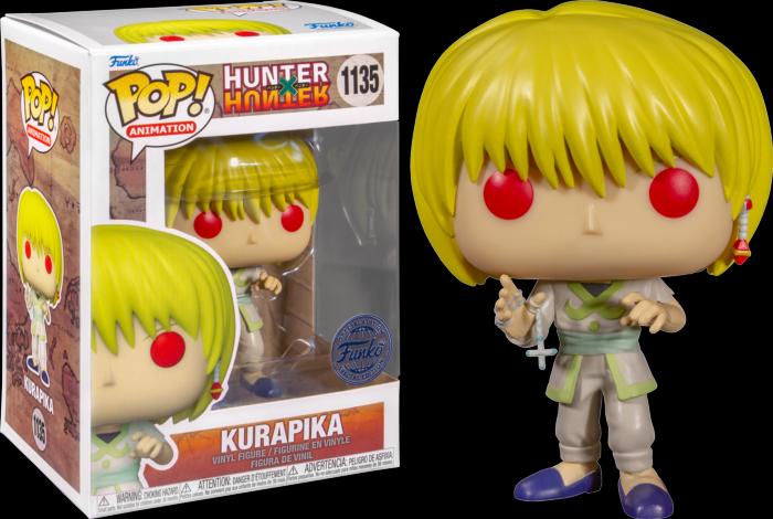 Actual product image Funko POP! Animation Hunter x Hunter Kurapika Scarlet Eyes with Chain Edition Limitée