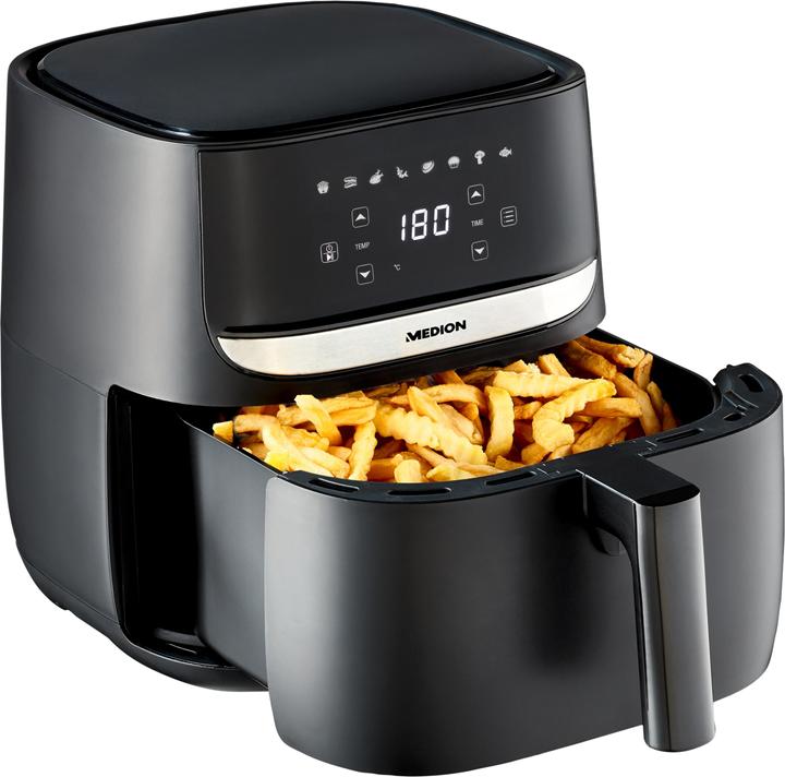 Produktbild Medion Heissluft-Fritteuse MD 10532, 1 kg, Schwarz
