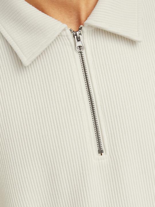 Actual product image Jack & Jones Jorrick Plisse Sweat Zip Split Polo Ln (L)