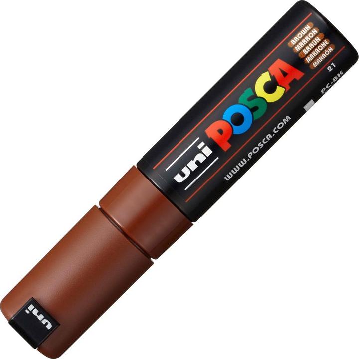 Actual product image Posca Marker PC-8K wedge tip (Brown, 8 mm, 1 x)