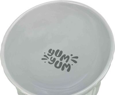 Actual product image Trixie Verhoogde Voerbak / Waterbak Keramiek Grijs - 350 Ml 17 Cm