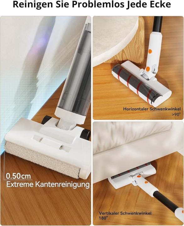 Produktbild Jonr ED20 Pro Nass Trockensauger,3in1 Kabelloser Staubsauger mit Wischfunktion,17000Pa