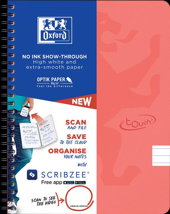 Produktbild Oxford Touch Spiralheft A5 liniert (A5, Liniert)