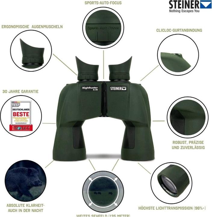 Actual product image Steiner Nighthunter (8 x, 56 mm)