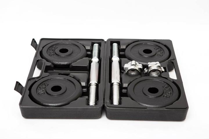 Actual product image Fitcom Dumbbell Set 2x 10 Kg (4 x 2.5 kg, 4 x 1.25 kg)