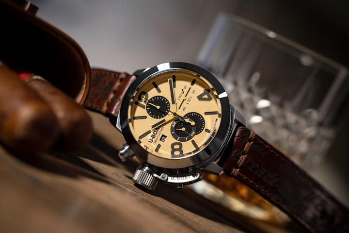 Actual product image U-Boat 9568 Classico 45 mm Tungsteno CAS 2 men's watch 10ATM (Chronograph, 45 mm)