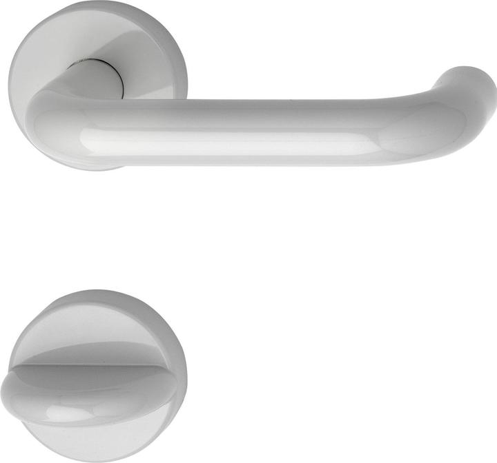 Produktbild Hewi Türbeschlag 111.20 R | Türgriff für Innentür auf Rosette WC | lichtgrau (Türgriff)