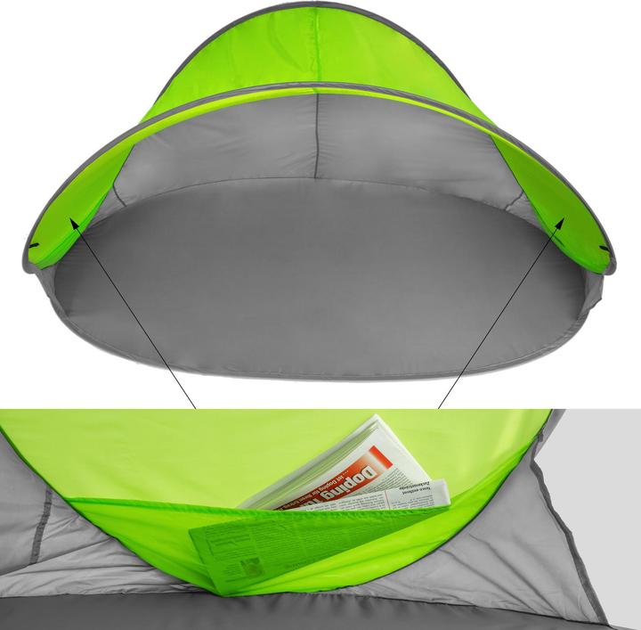 Produktbild tectake Pop-Up (Tunnelzelt, 1.20 kg, 2 Personen)