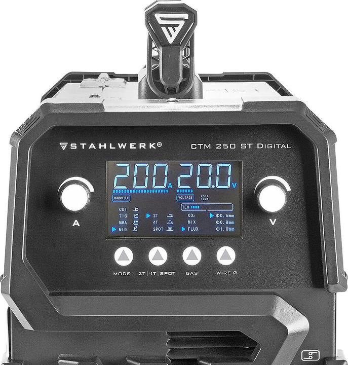Produktbild Stahlwerk Kombi-Schweissgerät CTM-250 ST Digital 5-in-1 200 A Vollausstattung