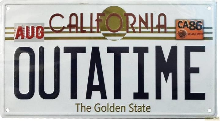 Produktbild Fanattik Zurück in die Zukunft: "Outatime" DeLorean Nummernschild 1/1 (28 x 15 cm)