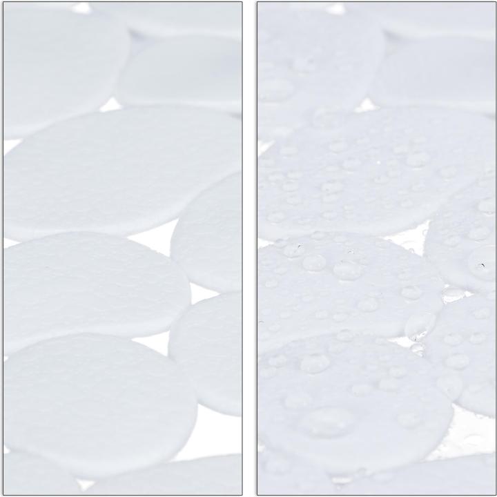 Actual product image Relaxdays Anti-Slip Bath Mat, Stone-look (36 x 68 x 0.5 cm)