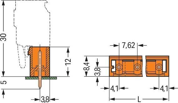Image du produit Wago Connecteur mâle (standard) Nombre total de pôles 6 231-766/001-000 Pas : 7.62 mm 100 pcs