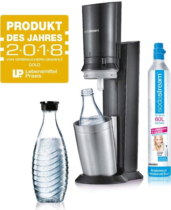 Produktbild SodaStream Crystal 2.0, Titan/Silber, mit 2 Karaffe