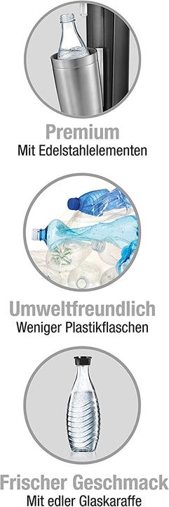 Produktbild SodaStream Crystal 2.0, Titan/Silber, mit 2 Karaffe