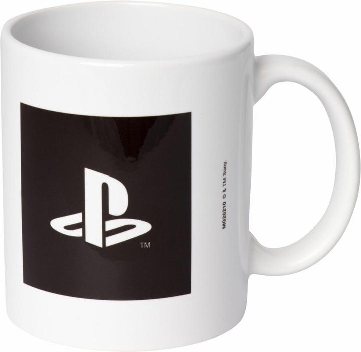 Pyramid Playstation Logo schwarz-weiss - Tasse (315 ml, 1 x)
